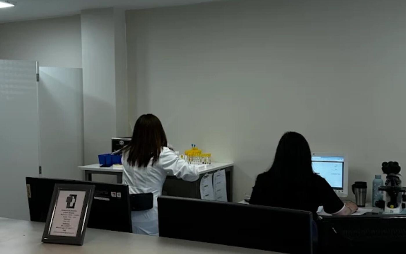Recepción del laboratorio